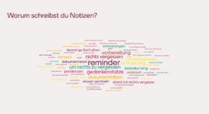 Warum schreibst du Notizen?